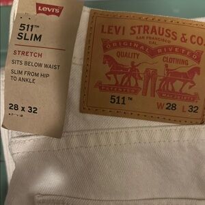 Levi's 511 Slim White Jeans